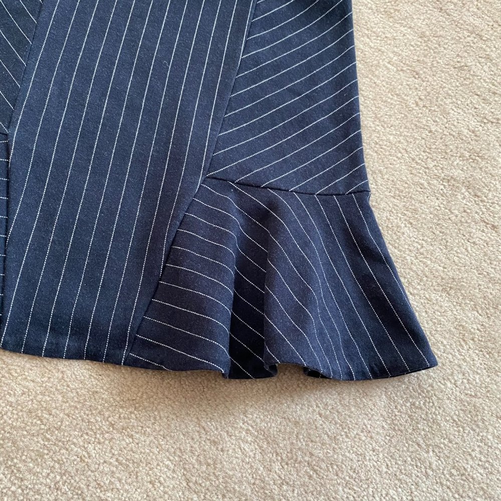 Banana Republic 8 Knit Pinstripe Skirt Unlined - Picture 8 of 12